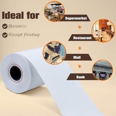 Crisp Image 50 Rolls 2 1/4″ x 85′ Biodegradable Thermal Paper for Cash Registers