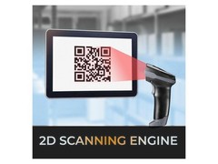 Adesso Wireless/Bluetooth/Wired 2D Barcode Scanner with Charging Cradle –