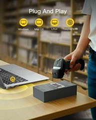 Inateck Wireless Barcode Scanner Reader 2.4GHz+USB Auto Induction w Free Stand