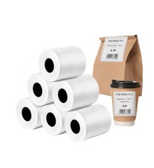 12 Rolls 3 1/8″ x 170′ Sticky Thermal Receipt Paper Linerless Label (80mm)…