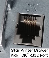 Star 37969680 RJ12 Secure Dual Cash Drawer Y Kick Cable For EPSON, Star Printers