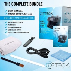 DETECK DT600 Bank Grade Money Counter Machine Mixed Denomination Value Counting