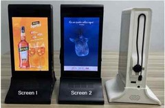 4G RAM 32 Storage Full View Dual Touch Screen Advertising Digital Signage