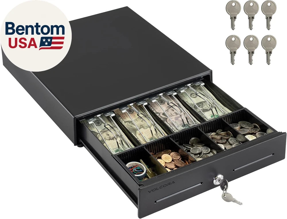 13″ Electronic Cash Register Drawer for Point of Sale (POS) System with 4 Bill 5