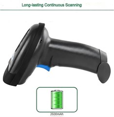 Bluetooth Barcode Scanner, Compatible with 2.4G Wireless & Bluetooth Function…