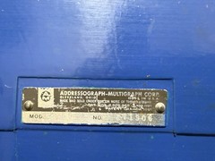 vintage manual credit card machine,”knuckle-buster,”