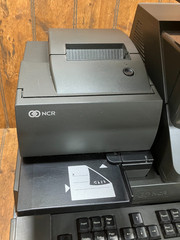 NCR Real POS 7616 w/ Monitor Keyboard Printer Scanner Card Reader Cash Drawer #3
