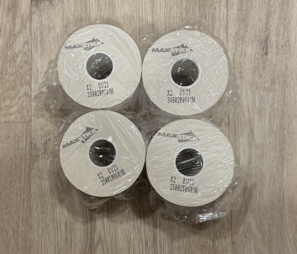 3 1/8″ (80 mm) x 170′ Iconex Full-Tack Sticky Media Linerless Labels (4 Rolls)
