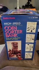 RadioShack High-Speed Electronic Coin Sorter Bank, Battery Powered, 60-2496