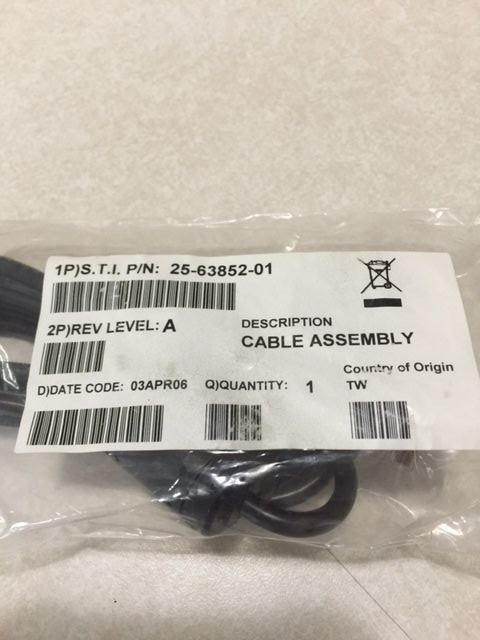 Symbol Data Cable Part#25-63852-01 for SYMBOL/MOTOROLA CRD9000,CRD7000 & MORE