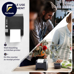 Thermal Receipt Printer 80Mm Usb/Ethernet POS QR Code Printer with Auto Cutte
