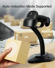 Inateck Barcode Scanner Wireless Reader Gun 2.4GHz Automatic Scanning 35M Range