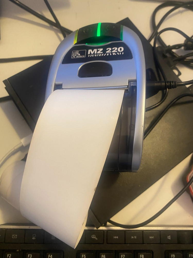 Zebra MZ220 Mobile Thermal Receipt Printer Bluetooth -USB- Battery- AC Adapter