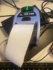 Zebra MZ220 Mobile Thermal Receipt Printer Bluetooth -USB- Battery- AC Adapter