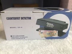 Fraud Fighter Counterfeit Money Detector – Electric – New in Box – Model UV-4