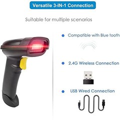2D Barcode Scanner NT-1228BL Wireless & Bluetooth USB Wired for Phone/PC