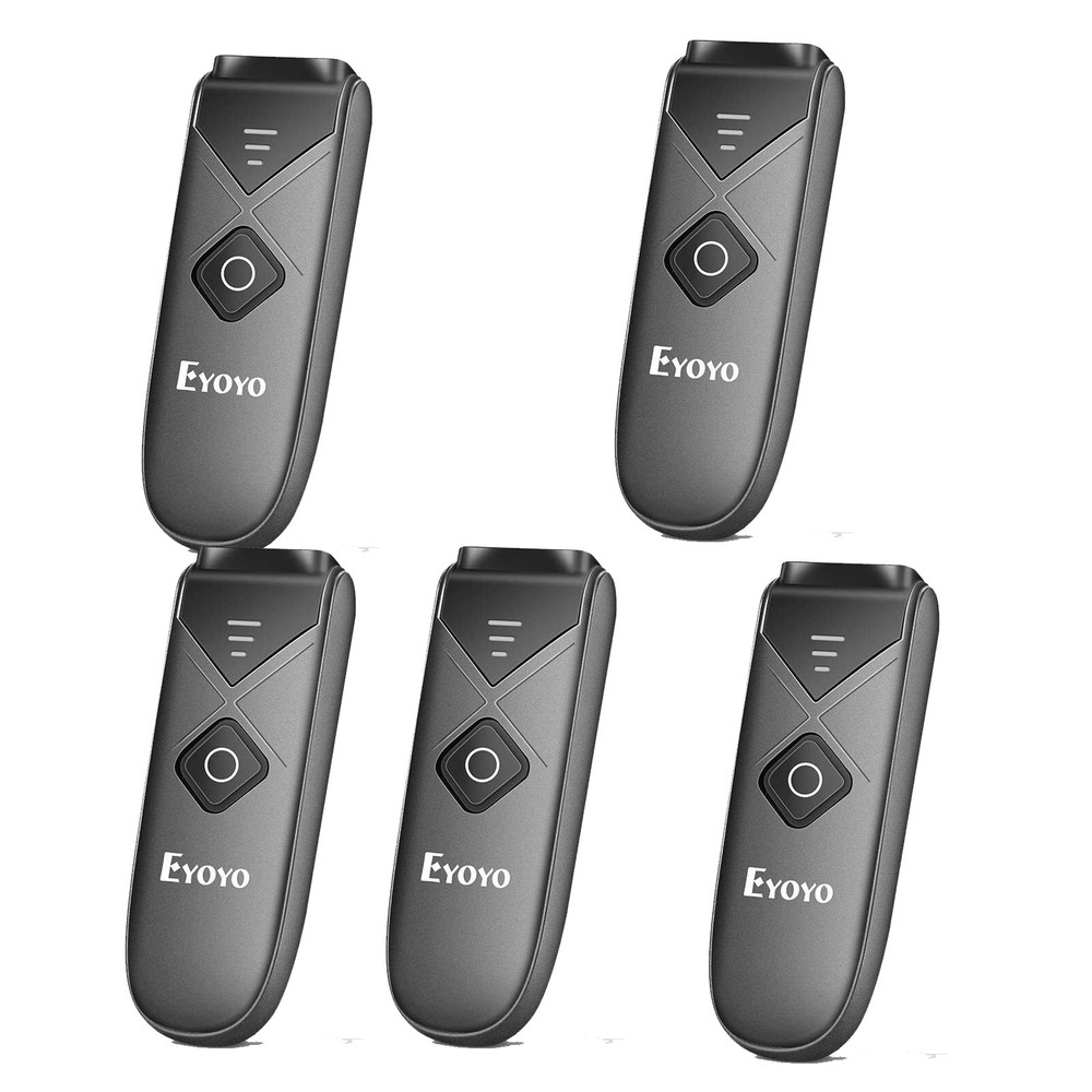 Eyoyo 5pcs/set Wireless Bluetooth Barcode Scanner 1D 2D QR Code Reader For IOS