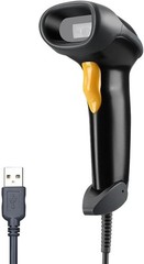 Lightweight Wired Barcode Scanner with High Compatibility for All Major Software