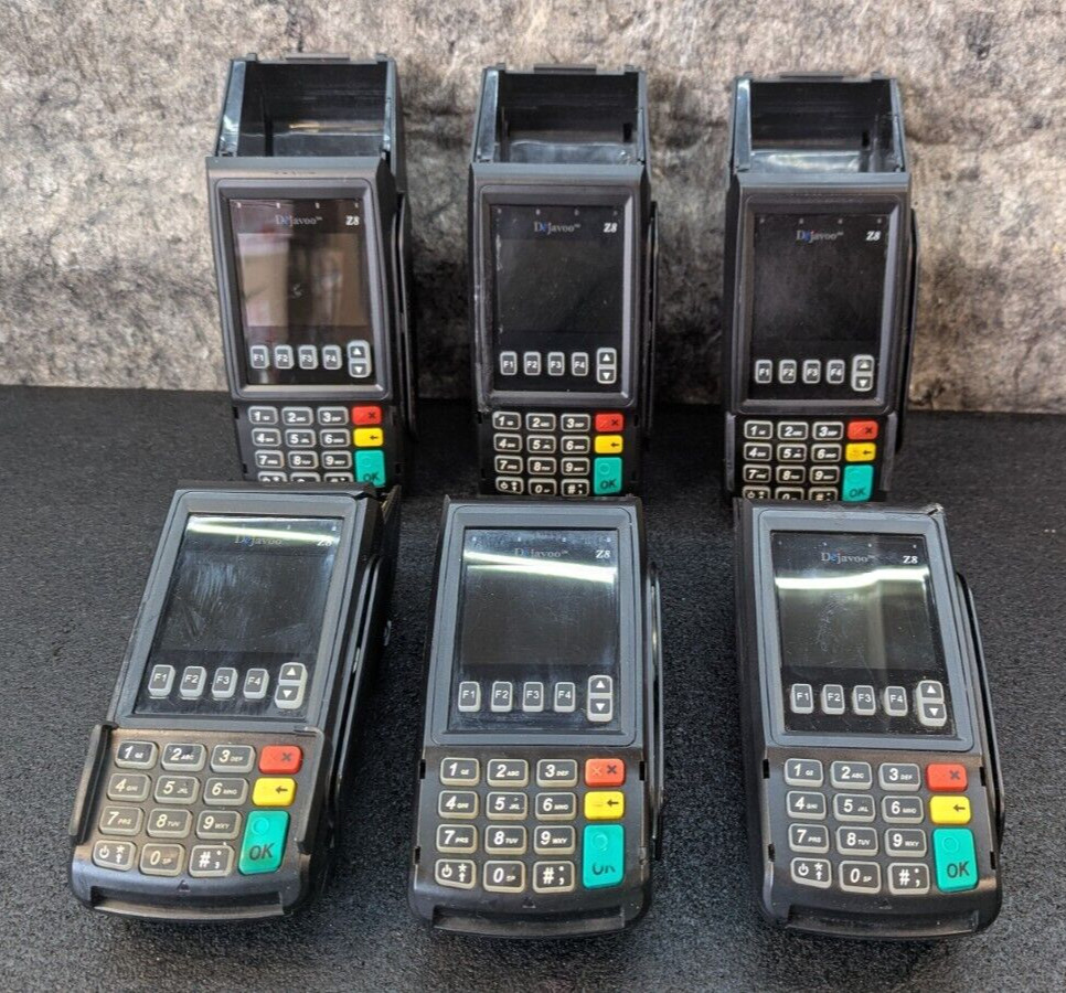 🔥Lot of 6🔥 Dejavoo Z8 WiFi Vega 3000 Credit & Debit Card Processor – Locked