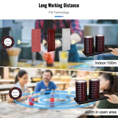 TD163 Restaurant Pager System 30 pagers, Pagers and Beepers 500M Long Distance