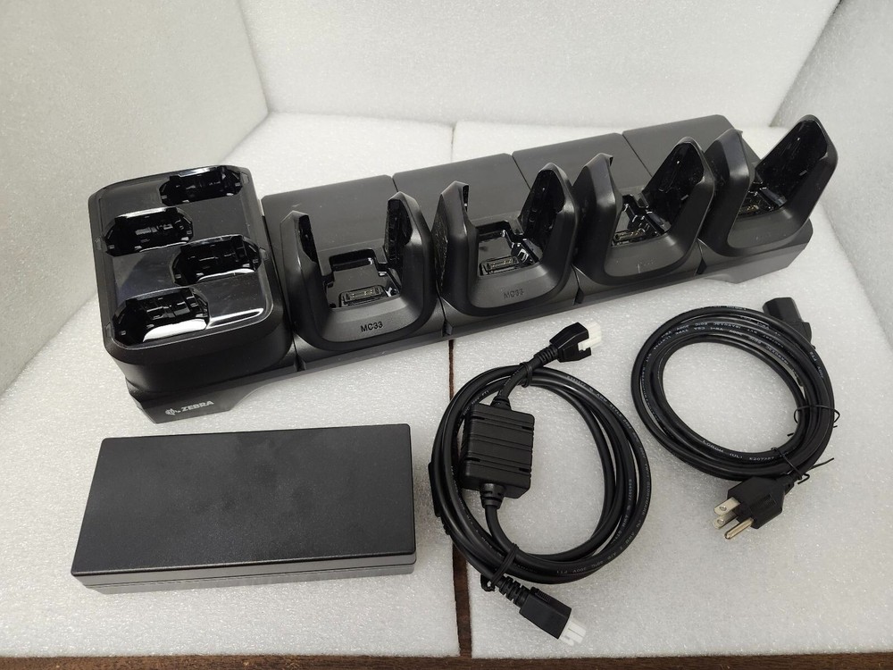 Zebra CRD-MC33-4SC4BC-01 5-Slot Charge Cradle for MC3300 Android Scanners!🔥⭐