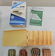 Royal Sovereign Commercial Digital 4 Row Coin Counter RCS-417-ADBK Anti Jam -EUC