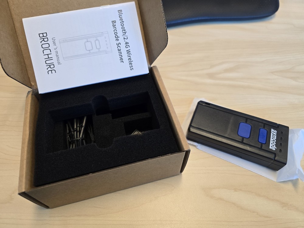 Symcode MJ-2877L Bluetooth 2.4G Wireless USB Barcode Scanner