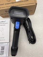 PecuMecu Bluetooth 1D&2D Barcode Scanner 3-in-1 Wireless USB QR Data Matrix Scan