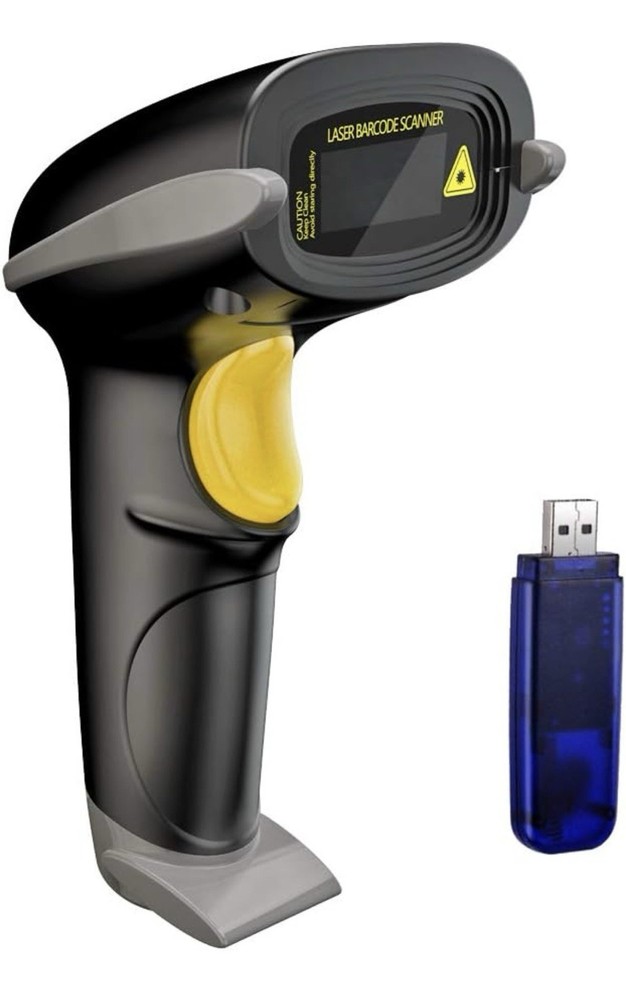 NADAMOO BUR3003 433MHz Wireless Barcode Scanner