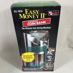 Vtg 90’s Magnif Easy Money 2 Ultimate Motorized Coin Bank Sorter w/ Ac Adapter
