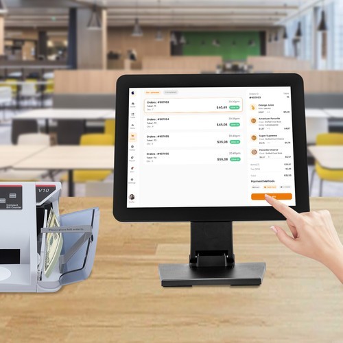 Retail Cash Register Machine Display Countertop Cash Register Display Screen