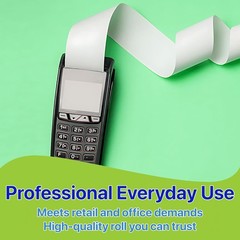 Thermal Paper Rolls [2 1/4″ X 50 Ft] X [10 Rolls] Bpa-Free Receipt Paper for POS