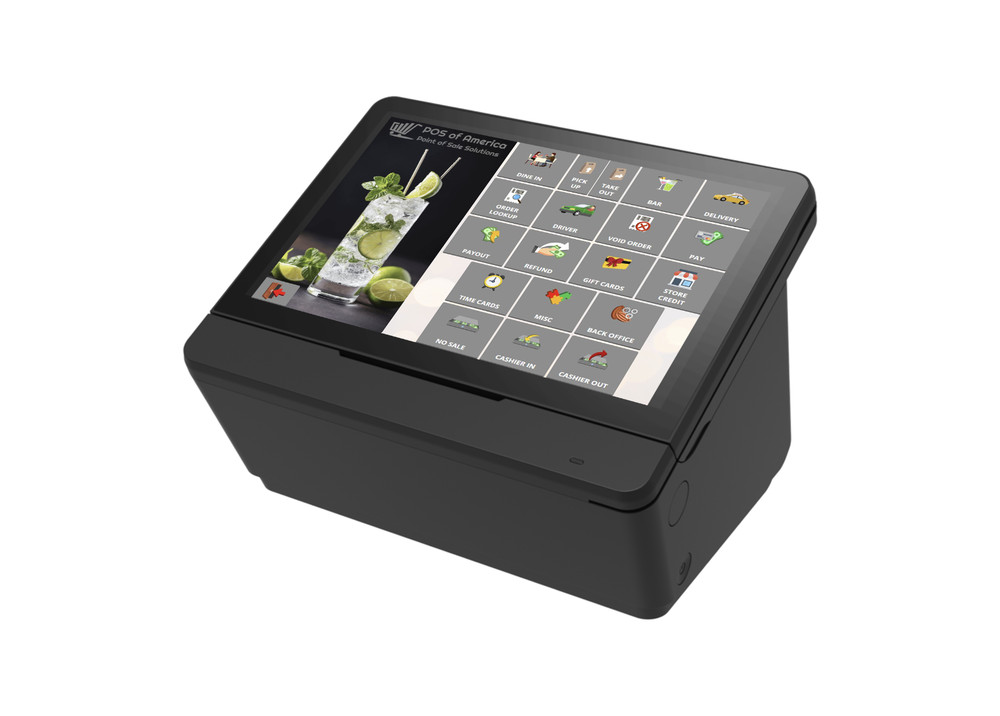 POSBANK Mint ALL-IN-ONE COMPACT POS J6412 10.1″ Black Windows 10 with PECAN POS