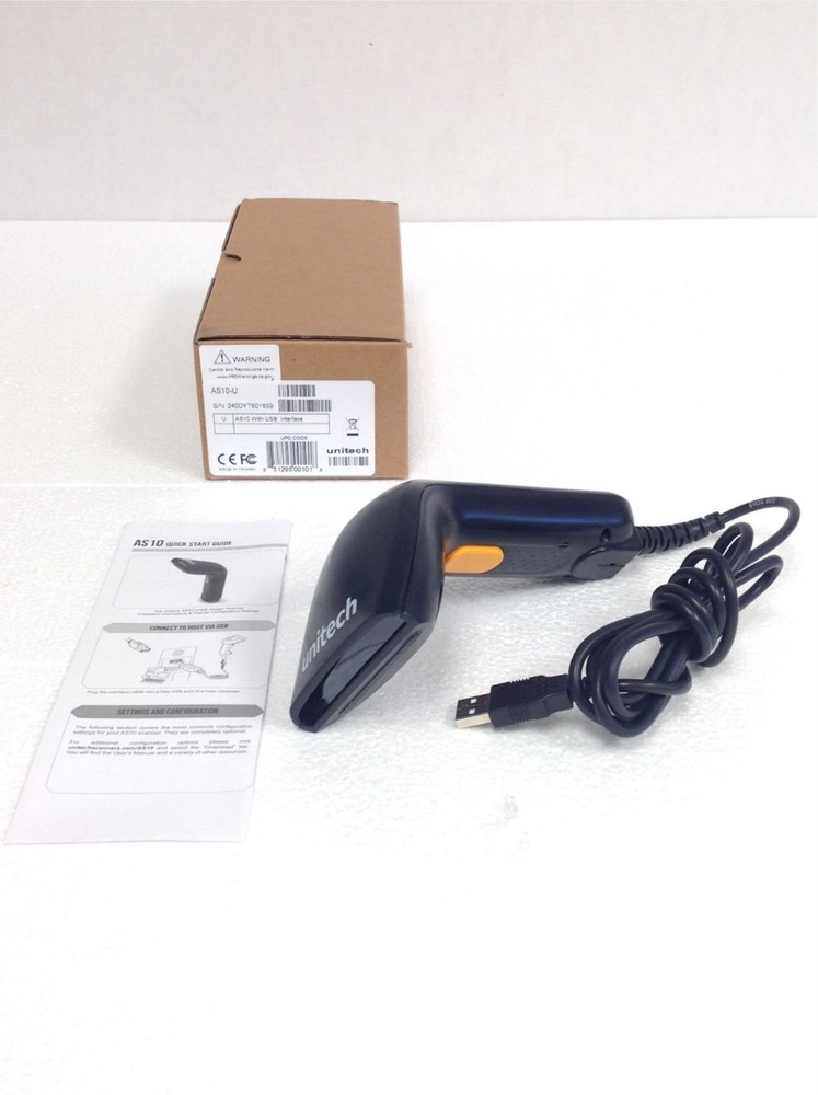ONE LOT OF 4x NEW Unitech AS10-U CCD USB Barcode Scanner FREE SHIP, QTY