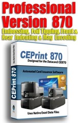NOTEBOOK + CEPrint 870 Card Software BUNDLE for Datacard 870 Embosser Indenter