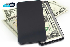 2 PCS Black Metal Cash Box Single Row Currency Tray Money Holder with Lid
