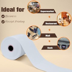 10 Rolls 3 1/8″ x 230′ Thermal POS Paper – Biodegradable & Glossy Finish