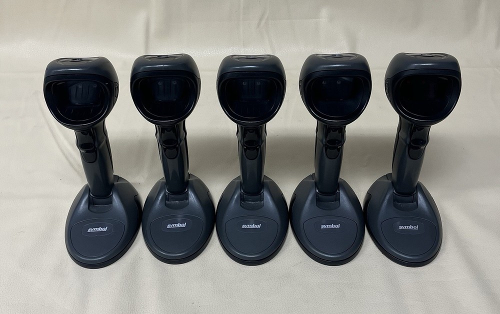LOT OF 5 Zebra Motorola Symbol DS9808-SR00007NNWR 2D Barcode Scanner Reader