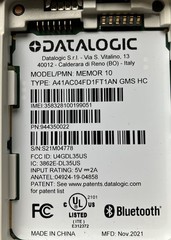 Datalogic Memor 10 Scanner w/Dock – Please read –