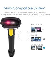NETUM 2D Barcode Scanner, Compatible with 2.4G Wireless & Bluetooth & USB Wired