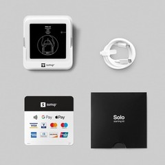Sumup Solo Credit Card Payment Card Reader Charging Station. Full Touch-Screen