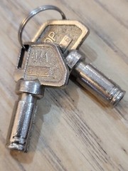 Royal ER 140 Cash Register Barrel Lock Keys MA 0C2 OP 0C6 Lot of 2