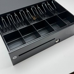 HP T400-4-BL1616 POS Cash Drawer 16×16 Black 417807-005 w/ Keys