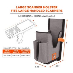 Ergodyne Squids 5540 Scanner Holster Pouch For Gun Grip Mobile Computers Holder