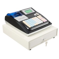 Electronic POS System Cash Register LED Display For Retail W/ Drawer 48 Keys US