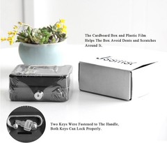 Elegant Small Cash Box with Lock – Stylish Metal Coin Bank for Home & Office