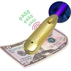 Counterfeit Bill Detector with Voice Confirmation MG/UV Color: Gold
