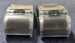 Lot of 2 VeriFone Vx 520 POS Debit / Credit Card Terminal Powers On
