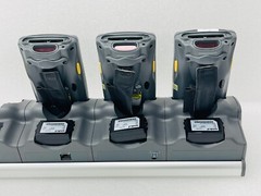 X3 SYMBOL PDT8046 BARCODE SCANNER w/ CRD8000-4000E &BATTERIES / USED