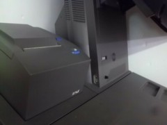 IBM SURE POS 4852-E66 ALL-IN-ONE RETAIL SYSTEM W CASH DRAWER,& PRINTER. NO KEY